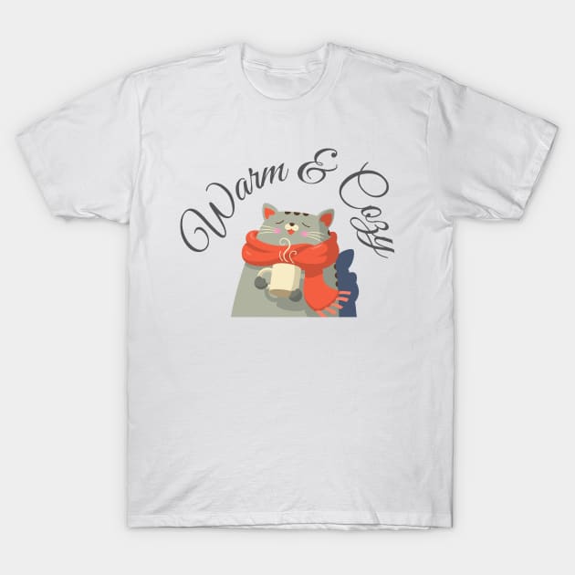 Warm & Cozy Kitten T-Shirt by Cuboxx